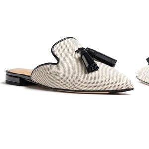 Jon Josef black and white mule size 8.5